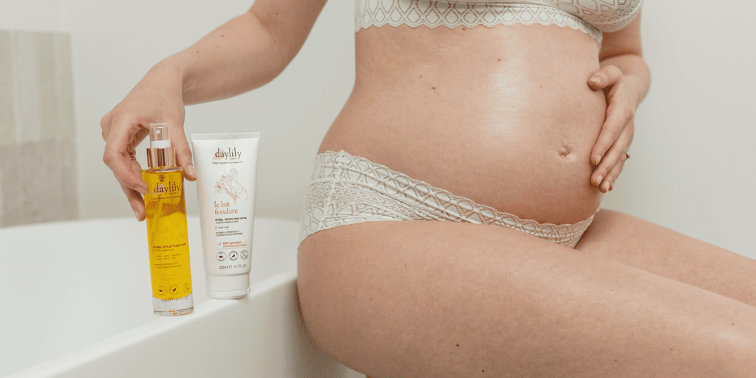 Huile ou crème anti-vergetures : quel soin choisir pendant la grossesse ? Le guide d’achat Daylily - Daylily Paris