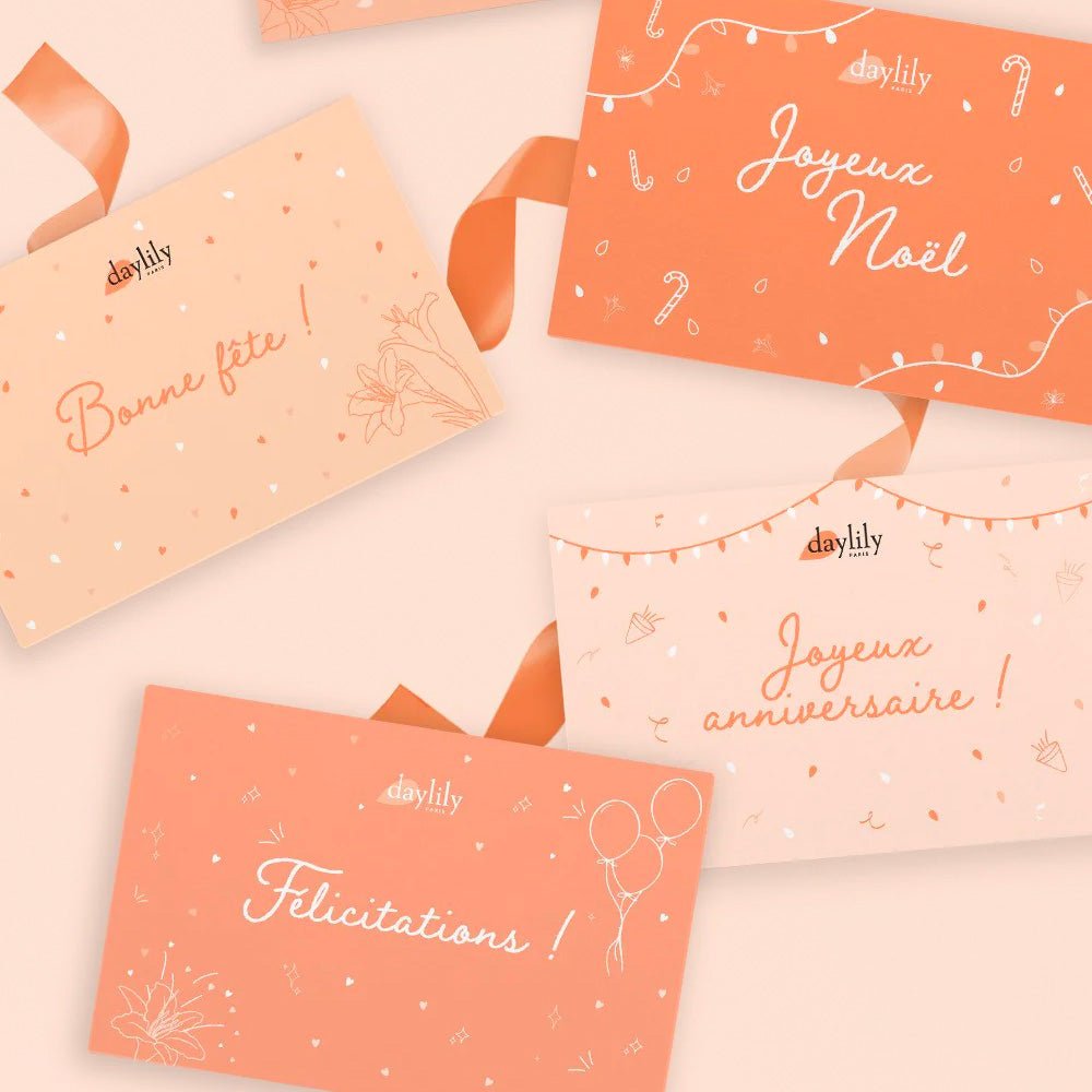 E - cartes cadeaux - Daylily Paris